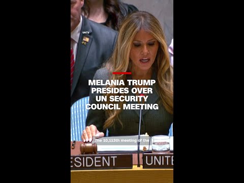 Melania Trump presides over UN Security Council meeting