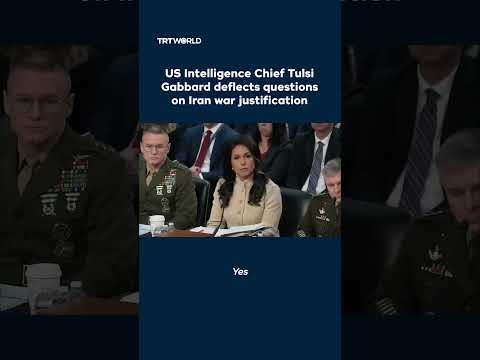 US Intelligence Chief Tulsi Gabbard deflects questions on Iran war justification