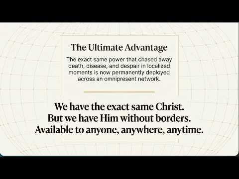 ARE WE ACTUALLY BETTER OFF THAN THE DISCIPLES WHO WALKED WITH JESUS? Post-Resurrection Power