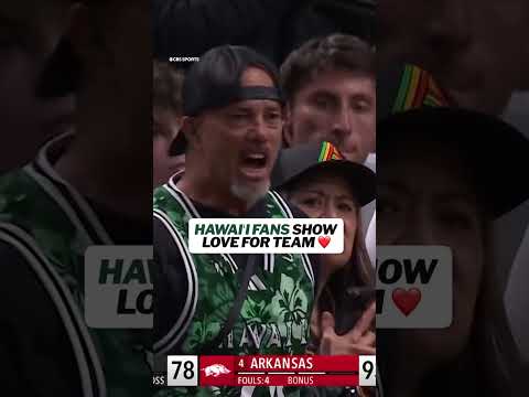 This is what March is all about ♥️ #hawaii #cbb #collegebasketball