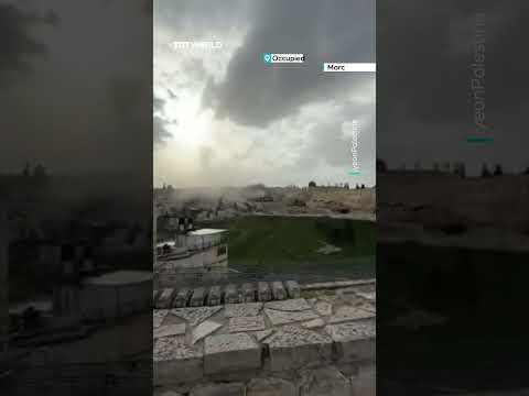 Fragments fell close to Al-Aqsa Mosque