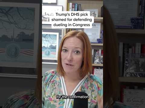 Trump’s DHS pick shamed for defending dueling in Congress