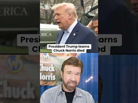 President Trump learns Chuck Norris died #shorts