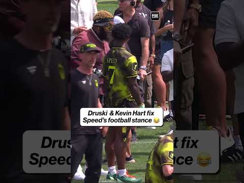 “Butt down” 🤣 #KevinHart #Druski #Speed #NFL