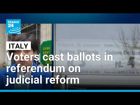 Italy holds high-stakes referendum on judiciary reform • FRANCE 24 English