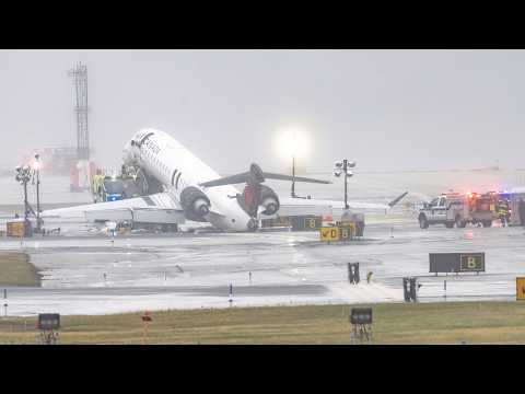 Watch Live: NTSB takes questions on Air Canada collision at LaGuardia Airport in New York City