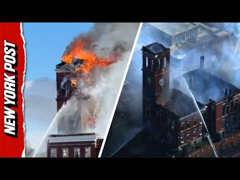 Historic Georgia Courthouse Erupts Into Flames