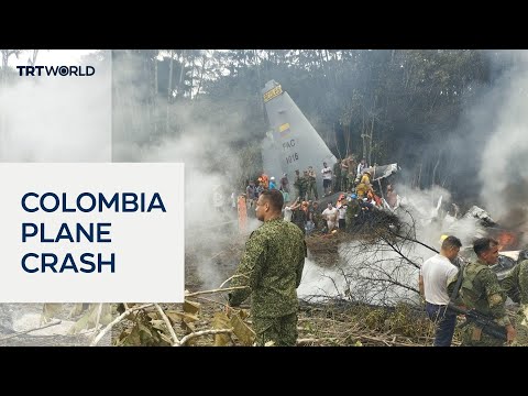 Dozens killed in Colombian military plane crash
