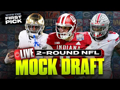 LIVE 2026 2-Round CHAOS NFL Mock Draft | Letting VIEWERS Make Picks 👀