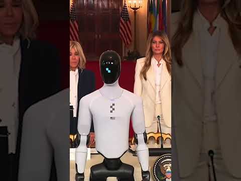 Humanoid Robot Joins Melania Trump During Fostering the Future Summit #shorts