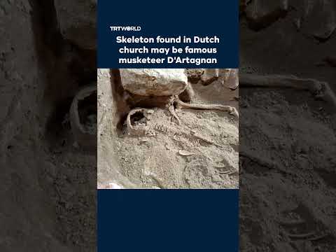 Skeleton found in Dutch church may be famous musketeer D’Artagnan