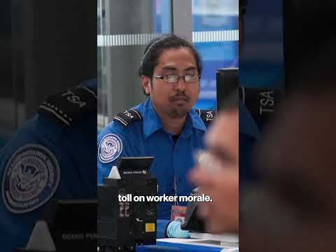Over 480 TSA workers quit as DHS shutdown nears its sixth week #shorts