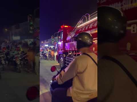 HORRIFYING Moment Explosion in Fireworks Stall Causes Chaos in Nearby Restaurant #shorts