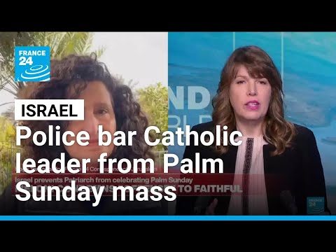 Israeli police bar top Catholic figure in Jerusalem from holding Palm Sunday mass at Holy Sepulchre