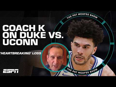 Coach K says Duke vs. UConn didn’t come down to ONE PLAY | The Pat McAfee Show