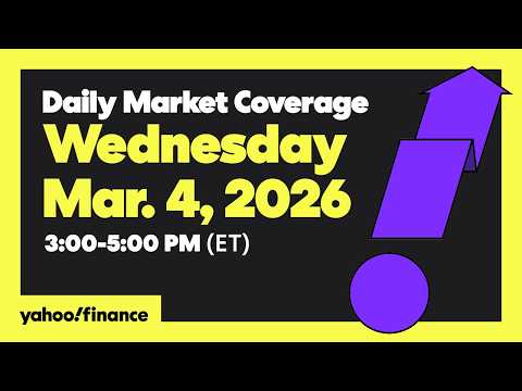Daily Market Coverage Mar. 4, 2026 3PM-5PM (ET) | Yahoo Finance