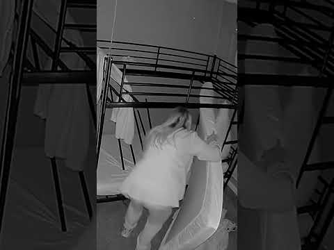 Moment Top Bunk Collapses Onto Sleeping Brother – Days After Mom Built it From Amazon #shorts