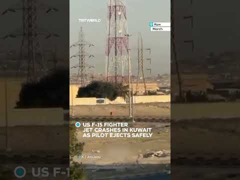 US F-15 fighter jet crashes in Kuwait as pilot ejects safely