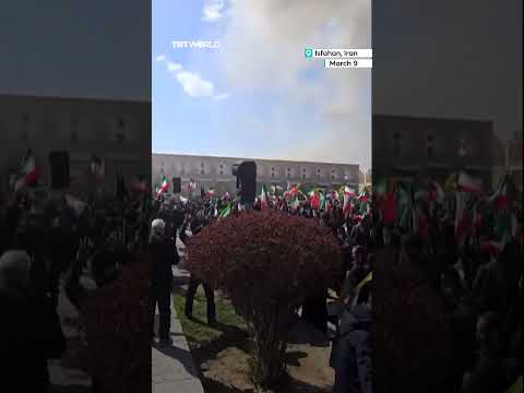 Air strike hits close to pro-government rally in Iran