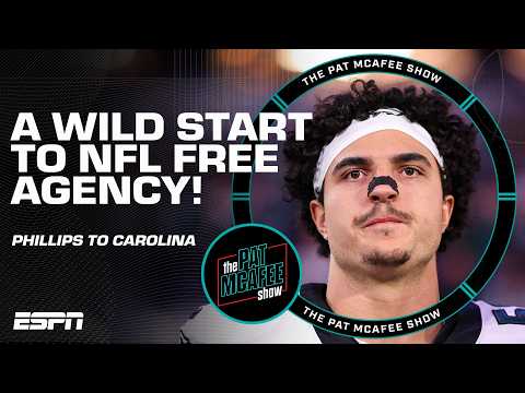 WILD START TO FREE AGENCY 🚨 News on Jaelan Phillips, Isaiah Likely and MORE | The Pat McAfee Show