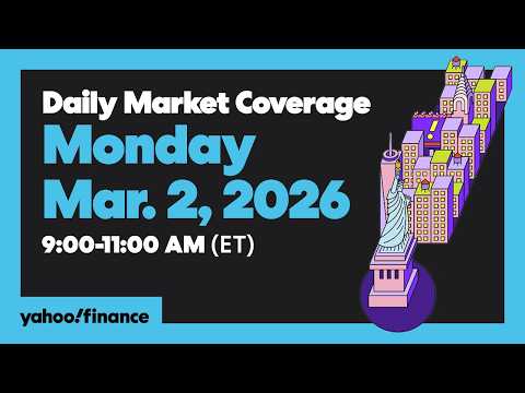 Daily Market Coverage Mar. 2, 2026 9AM-11AM (ET) | Yahoo Finance