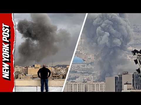 Plumes of Smoke in Iran During Fresh Wave of Attacks