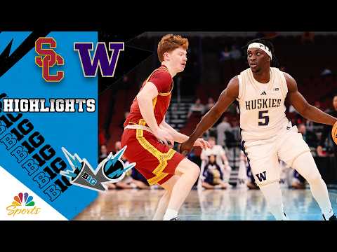 USC vs. Washington | BIG TEN MEN’S BASKETBALL TOURNAMENT HIGHLIGHTS | 3/11/26 | NBC Sports