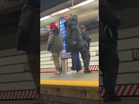 Victim captures jarring video after being shoved into subway tracks by migrant #shorts