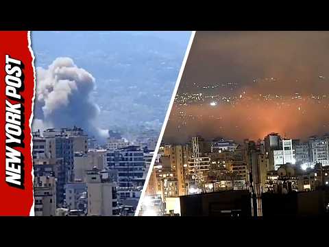 Hours of Relentless Strikes in Beirut Revealed in Timelapse