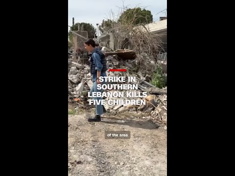 Strike in Southern Lebanon kills five children