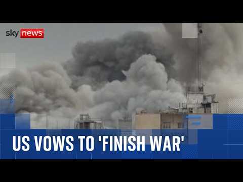 US vows to ‘finish war’ as Iranian strikes reported across Middle East