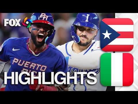 Puerto Rico vs. Italy Highlights ⚾ World Baseball Classic on FOX