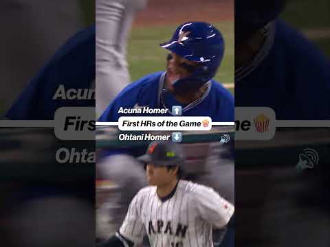 TWO LEADOFF HOMERS ๐ #leadoff #homerun #shoheiohtani #ronaldacuna #worldbaseballclassic