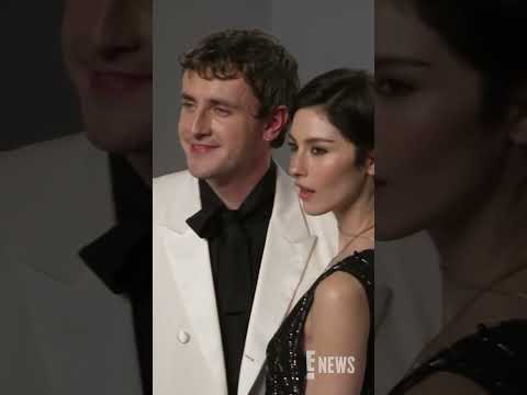 Paul Mescal and Gracie Abrams pose together at the Vanity Fair #Oscars Party. #AwardsSeason