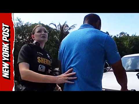 Shocking Moment Tiger Woods Arrested After Failing Sobriety Test