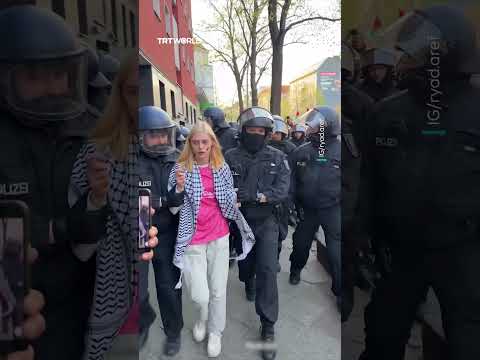 Berlin police violently repress and detain pro-Palestine protesters, including minors