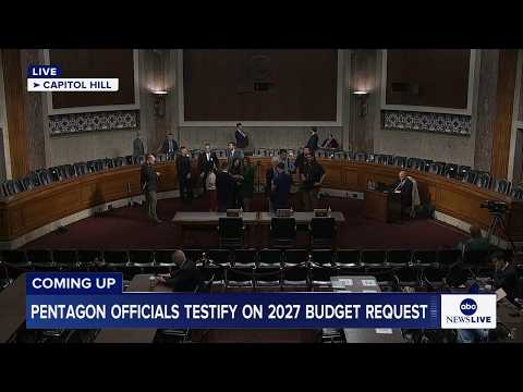 COMING UP: Secretary Hegseth testifies on 2027 Pentagon budget request