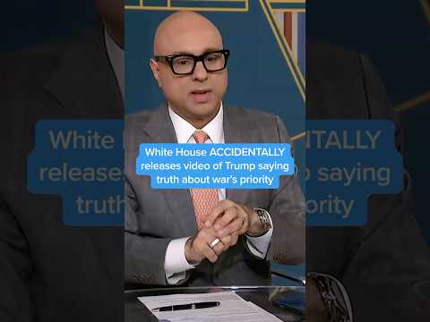 White House ACCIDENTALLY releases video of Trump saying truth about war’s priority