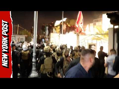 Furious Protesters STORM Kuwaiti Consulate in Iraq After Rocket Attack Kills Three