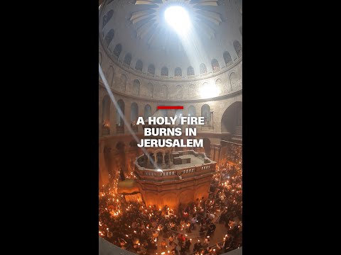 A Holy Fire burns in Jerusalem
