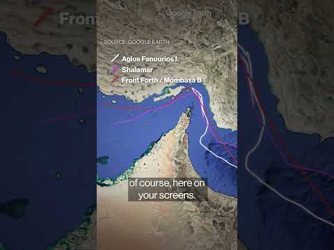 Watch How Three Ships Moved Through Hormuz Hours Before US Blockade