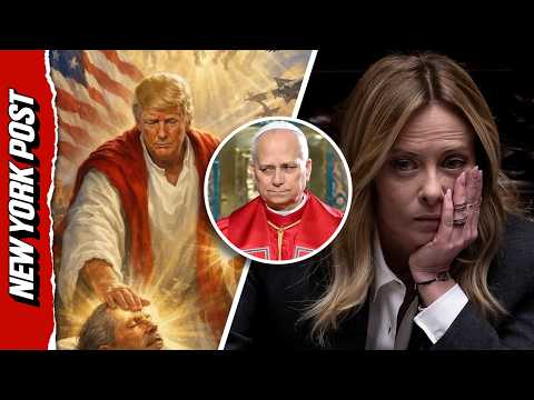 Italian PM Meloni is Team Pope Following Trump Jesus Image