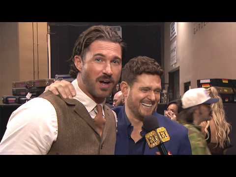ACM Awards: Michael Bublé CRASHES Riley Green’s Backstage Interview! (Exclusive)