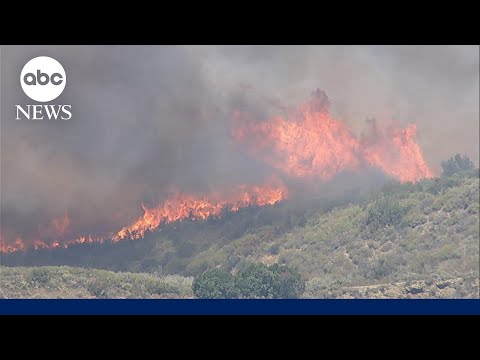 Brush fire burning in Southern California, evacuations underway