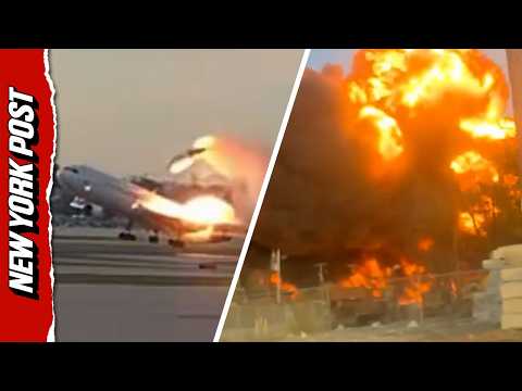 Terrifying Moment UPS Flight Loses Engine Before Deadly Crash
