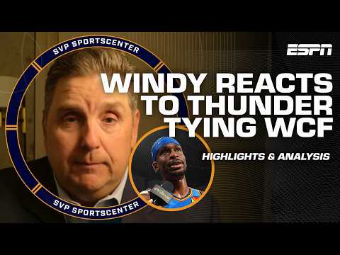 WCF SERIES TIED โก Windy & Chet Holmgren react to Spurs-Thunder Game 2 ๐ | SC with SVP