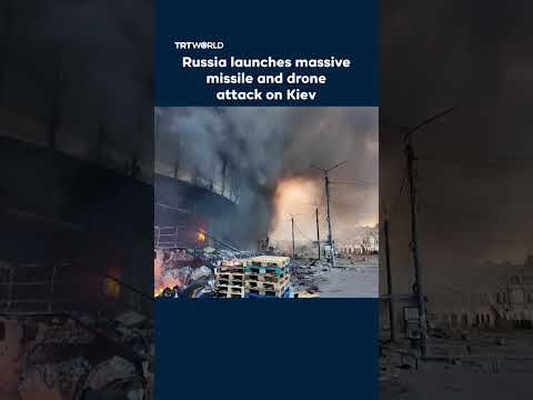 Russia launches massive missile and drone attack on Kiev
