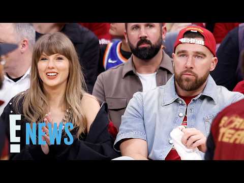 Taylor Swift, Travis Kelce Pack on the PDA During Courtside Date Night