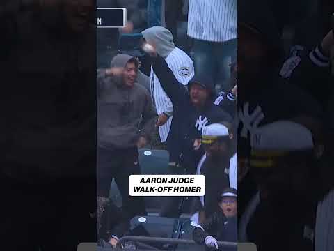 ALL RISE! AARON JUDGE WALKS IT OFF! 💥 #aaronjudge #mlb #yankees #walkoff
