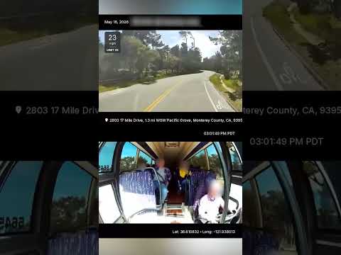 Insane Moment Corvette WIPES OUT After Crashing Into Tour Bus #shorts